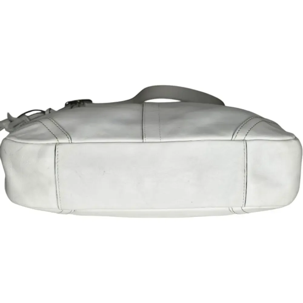 Coach Hamilton Tassel Leather‎ Hobo White F10280